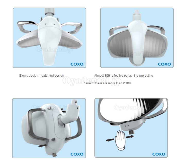 YUSENDENT COXO 歯科手術用反射型センサー付無影灯歯科治療用照明LEDライトCX249-22