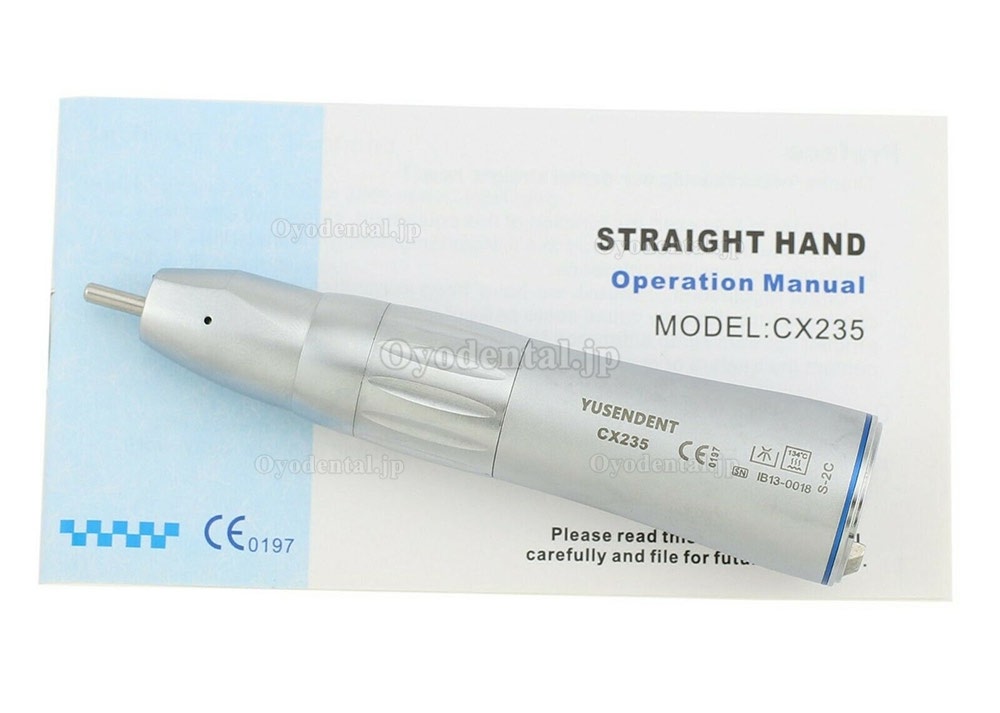YUSENDENT® COXO歯科用ストレートハンドピースCX235-2C（ライト付き、内部注水、NSKとコンパチブル）