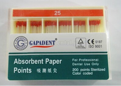 高品質GAPADENT®歯科用ペーパーポイント#25