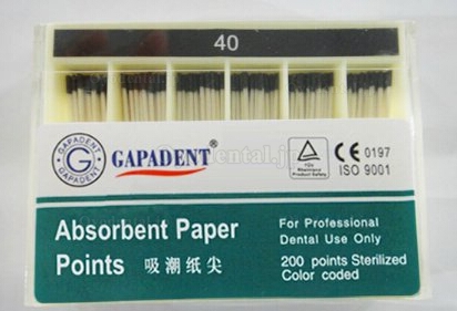 高品質GAPADENT®歯科用ペーパーポイント#40