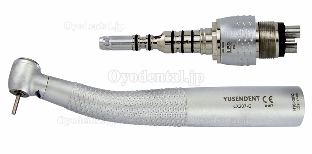 YUSENDENT® COXO CX207-GK-PQ歯科用ライト付き高速タービン（KAVOとコンパチブル、カップリング付き）
